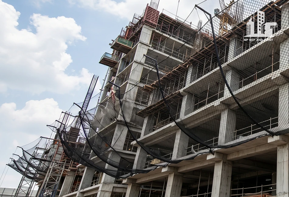 Fall protection net (net cradle) npnetandpaint