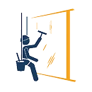 Wiping glass of tall buildings npnetandpaint