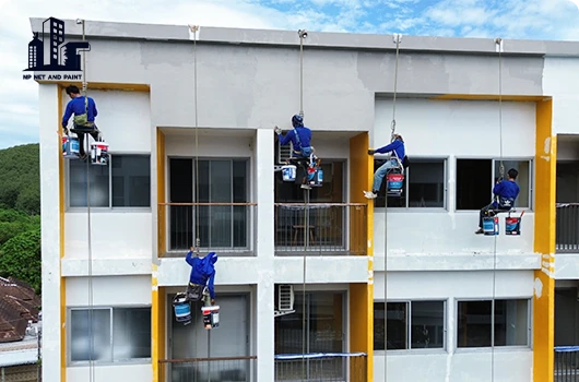 Paint the exterior of the building npnetandpaint