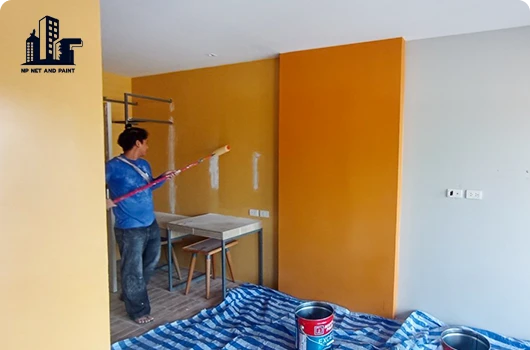 Painting inside the building npnetandpaint