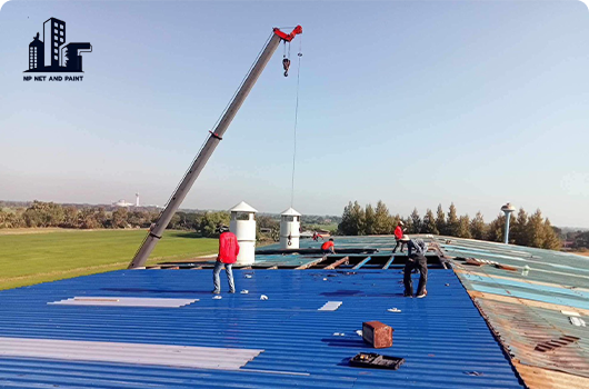 ทาสีโรงงานและคลังสินค้า npnetandpaint