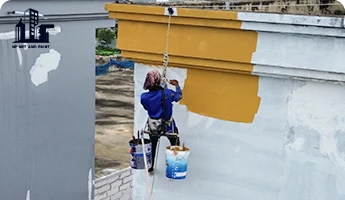 Abseiling and painting tall buildings npnetandpaint