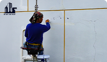 โรยตัวซ่อมแซมผนังอาคาร npnetandpaint