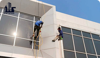 เช็ดกระจก/ทำความสะอาดอาคารสูง npnetandpaint