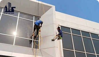 Wiping windows/cleaning tall buildings npnetandpaint
