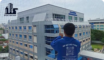 Install bird netting npnetandpaint