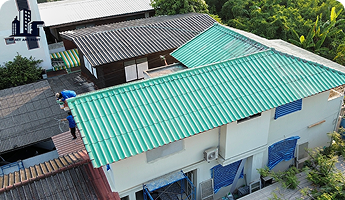 พ่นหลังคากันความร้อน npnetandpaint