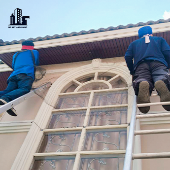 ป้องกันนกเกาะคิ้วบัวตกแต่งหน้าต่าง npnetandpaint