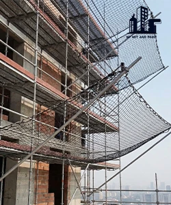 Install a fall protection net (mesh cradle) npnetandpaint